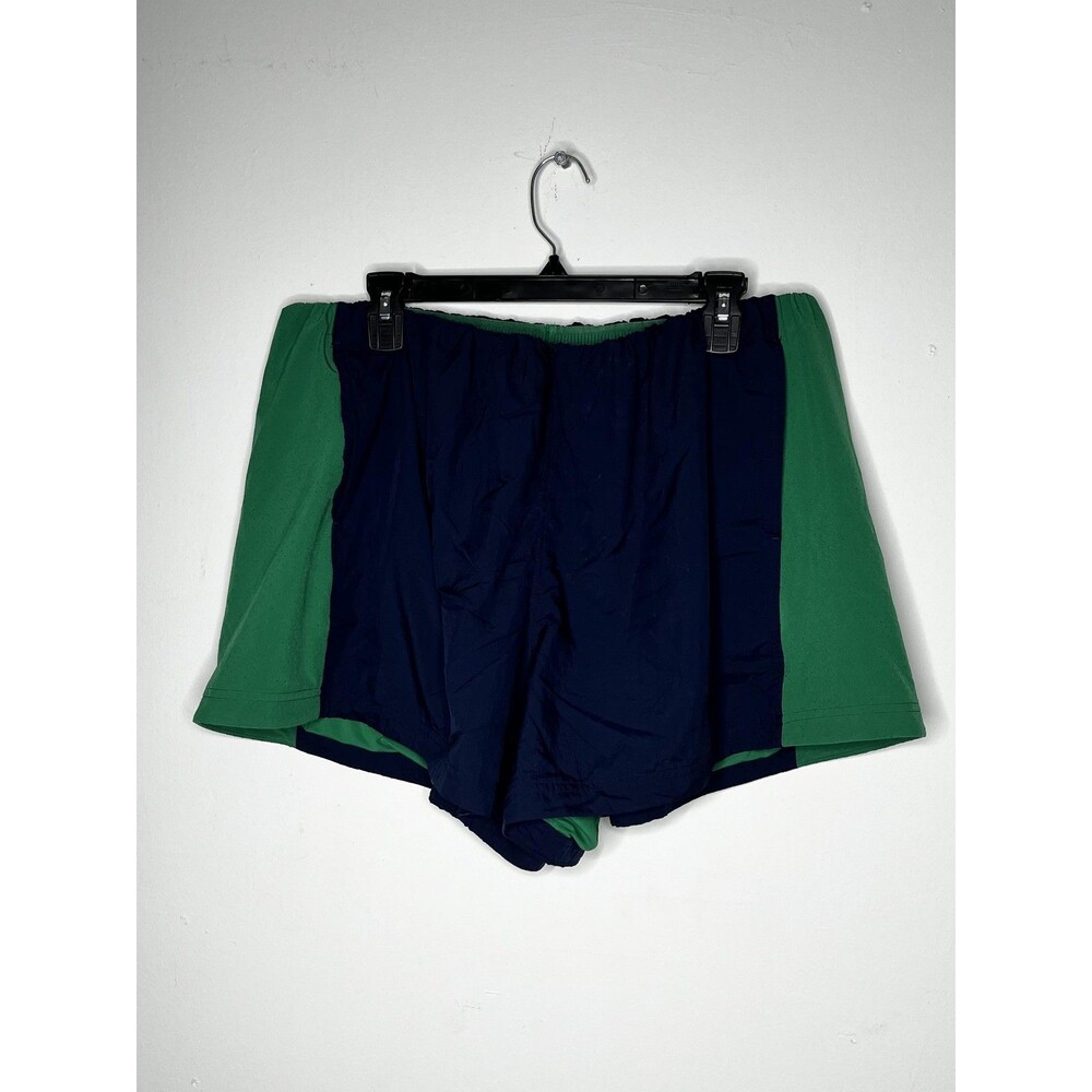 Lululemon Retro Remix XL Nylon High-Rise Short 5" Shorts Green Navy